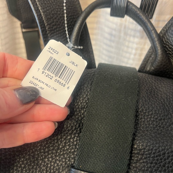 NWT Authentic Coach Bleecker Backpack Pebble black - Picture 6 of 15